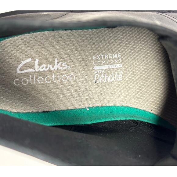 Clarks Bushacre Men's Minimalist Style Chukka Boot Black Leather Size 8.5 M - Picture 11 of 12